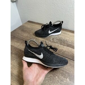 Nike Womens Size 5 Air Zoom Mariah Fly Knit Racer Black Running Shoes AA0521-006